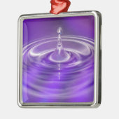 紫色水低下 メタルオーナメント (左)