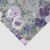 紫色水彩花 薄葉紙 (詳細)