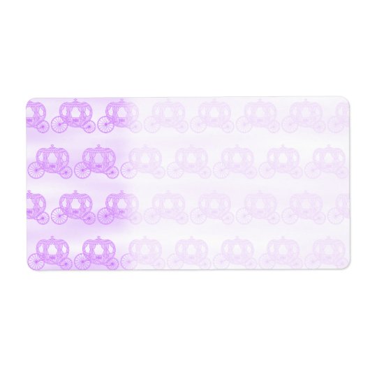 紫色淡い色ののプリンセスキャリッジ ラベル (正面)