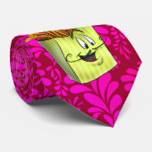 紫色漫画のフライドポテトが付いているおもしろいの人のタイ ネクタイ (ロール)
