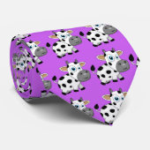 紫色牛タイ ネクタイ (ロール)