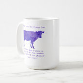 紫色牛後悔 コーヒーマグカップ (正面左)