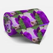 紫色牛 ネクタイ (ロール)