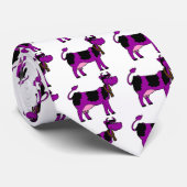 紫色牛 ネクタイ (ロール)