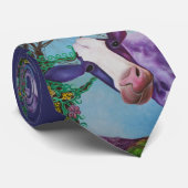 紫色牛 ネクタイ (ロール)