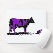 紫色牛 マウスパッド (マウス)