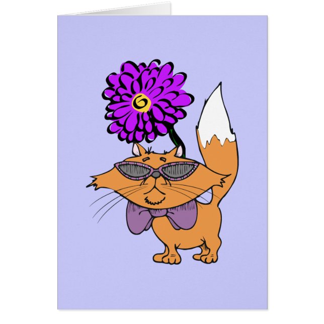 紫色猫の男 (正面)