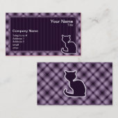 紫色猫 名刺 (正面/裏面)