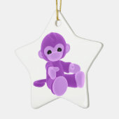 紫色猿 セラミックオーナメント (左)