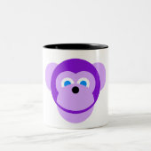 紫色猿 ツートーンマグカップ (中央)