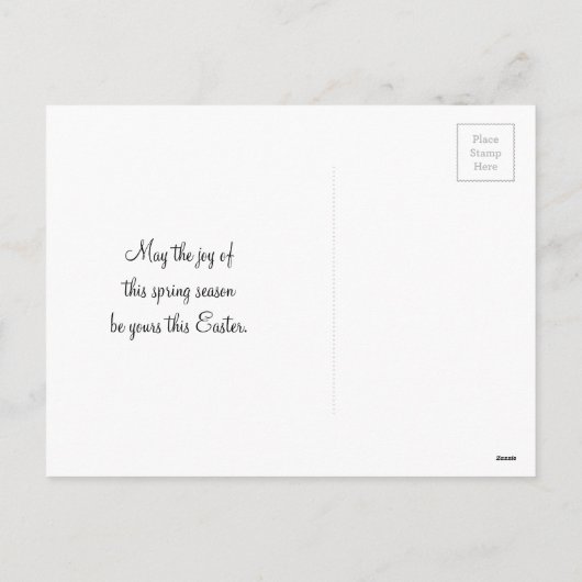 紫色番紅花復活節問候明信片 シーズンポストカード (裏面)