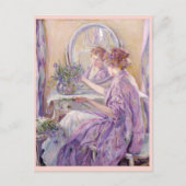紫色着物 ポストカード (正面)
