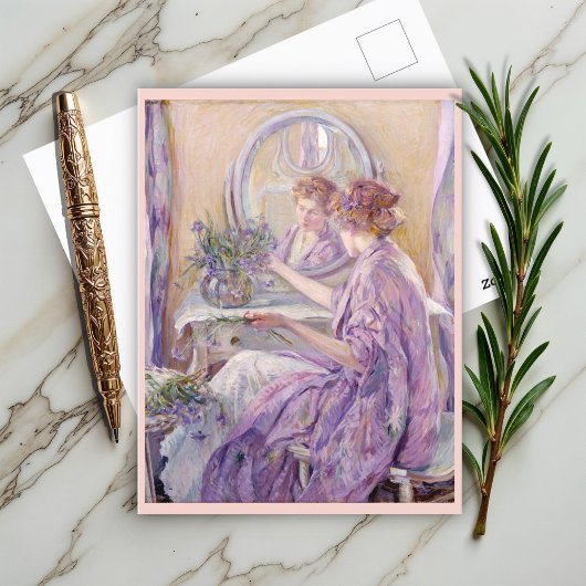 紫色着物 ポストカード