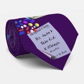 紫色笑わされるな薬剤師の規定 ネクタイ (ロール)