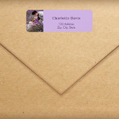 紫色紫薇婚礼回信地址 ラベル