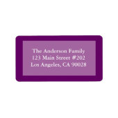 紫色縁ど ラベル (正面)