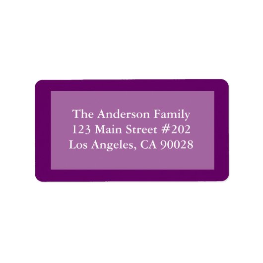 紫色縁ど ラベル (正面)