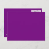 紫色背景のポストカード ポストカード (正面/裏面)