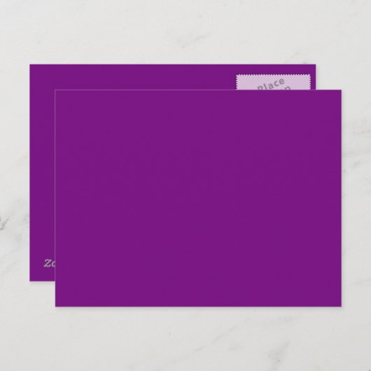 紫色背景のポストカード ポストカード (正面/裏面)