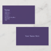 紫色色 名刺 (正面/裏面)