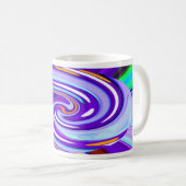 紫色艺术 コーヒーマグカップ (正面右)