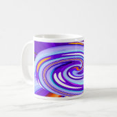 紫色艺术 コーヒーマグカップ (正面左)