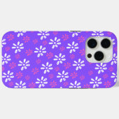 紫色花柄 iPhone 15 Pro Max ケース Case-Mate iPhoneケース (裏面 (横))
