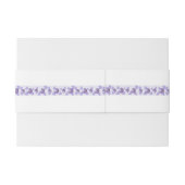 紫色藤ハートデザイン結婚ズ 招待状ベリーバンド (裏面例)