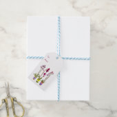 紫色蘭花奇幻花卉波西米亞風禮物標籤 ギフトタグ (より糸付き)