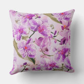 紫色蘭花花紋 クッション (裏面)