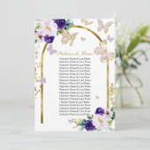 紫色蝶々キンチアネラ名誉パドリノスカード 招待状 (スタンド正面)