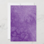 紫色蝶々キンチアネラ名誉パドリノスカード 招待状 (裏面)