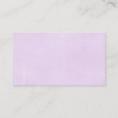 紫色象のベビーシャワーのおむつのラッフルカード エンクロージャーカード (裏面)