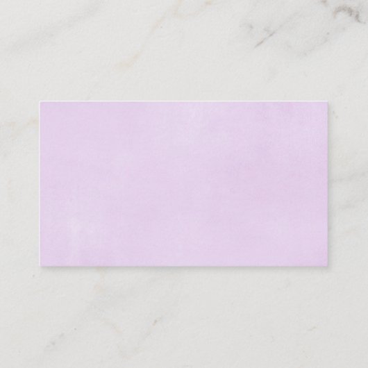 紫色象のベビーシャワーのおむつのラッフルカード エンクロージャーカード (裏面)