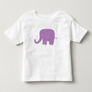 紫色象の幼児のワイシャツ トドラーTシャツ