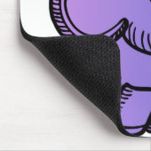 紫色象 マウスパッド (コーナー)