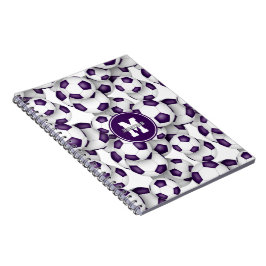 紫色足球图案 儿童 体育 ノートブック