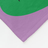 紫色退職したな先生のフリースブランケットの本の鳥 フリースブランケット (角)