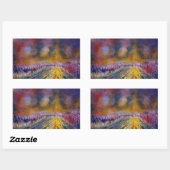 紫色道 長方形シール (シート)