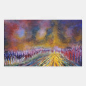 紫色道 長方形シール (正面)