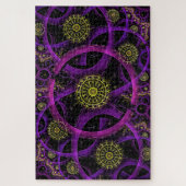 紫色金ゴールドフラクタルパズル ジグソーパズル (縦)