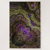 紫色金ゴールドフラクタルパズル ジグソーパズル (縦)