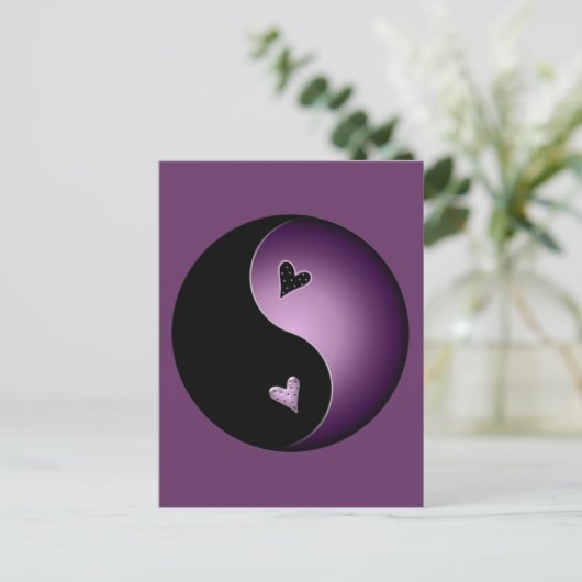 紫色陰陽 ポストカード (スタンド正面)