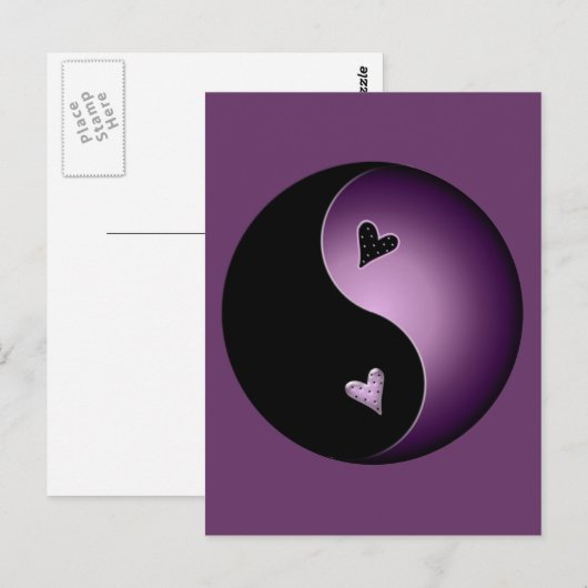 紫色陰陽 ポストカード (正面/裏面)
