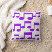 紫色音楽はテーマの枕クッションに注意します クッション (ブランケット)