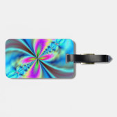 紫色黄色青く白熱［赤熱］光を放つな翼 ラゲッジタグ (裏面横)