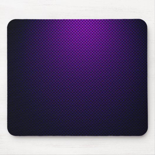 紫色黒炭素繊維パターン(の模様が)ある マウスパッド (正面)