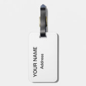 紫色26.2のマラソン ラゲッジタグ (裏面縦)