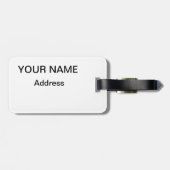 紫色26.2のマラソン ラゲッジタグ (裏面横)