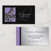 紫色311贅沢な靴 名刺 (正面/裏面)